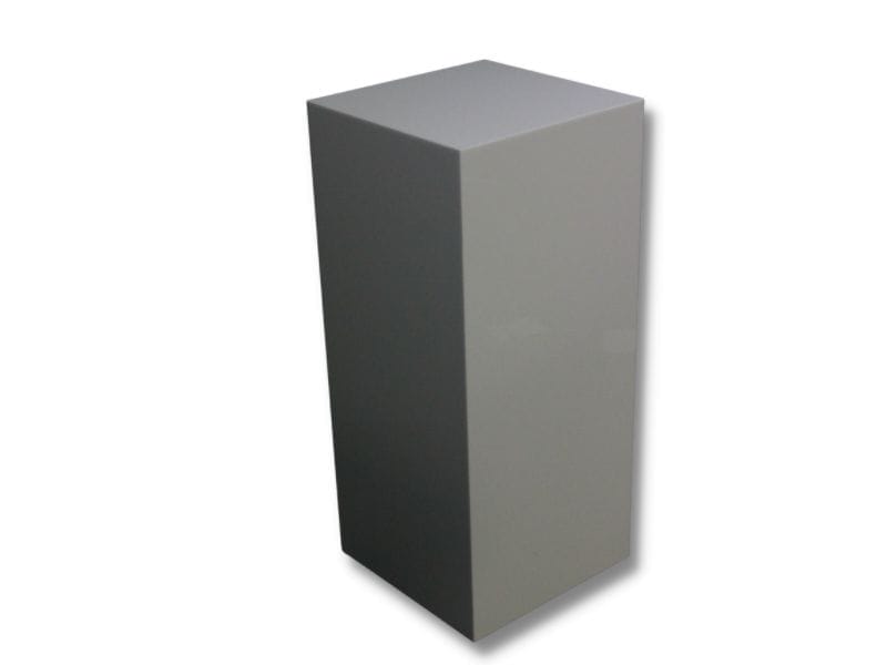 Standard white acrylic plinth - Displays2Go