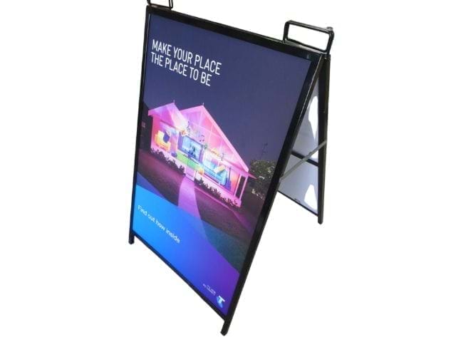 A-frame sign with corflute inserts - Displays2Go