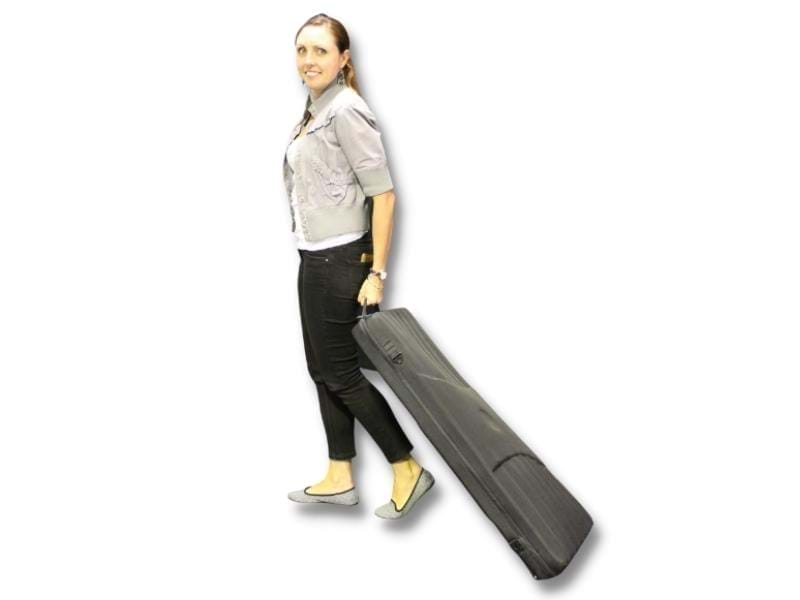 Optional wheeled carry bag available - Displays2Go