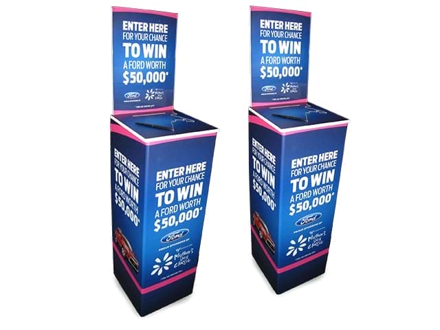 Folding entry boxes - Displays2Go