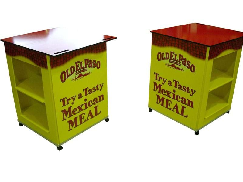 Square carts for supermarket sampling - Displays2Go.com.au