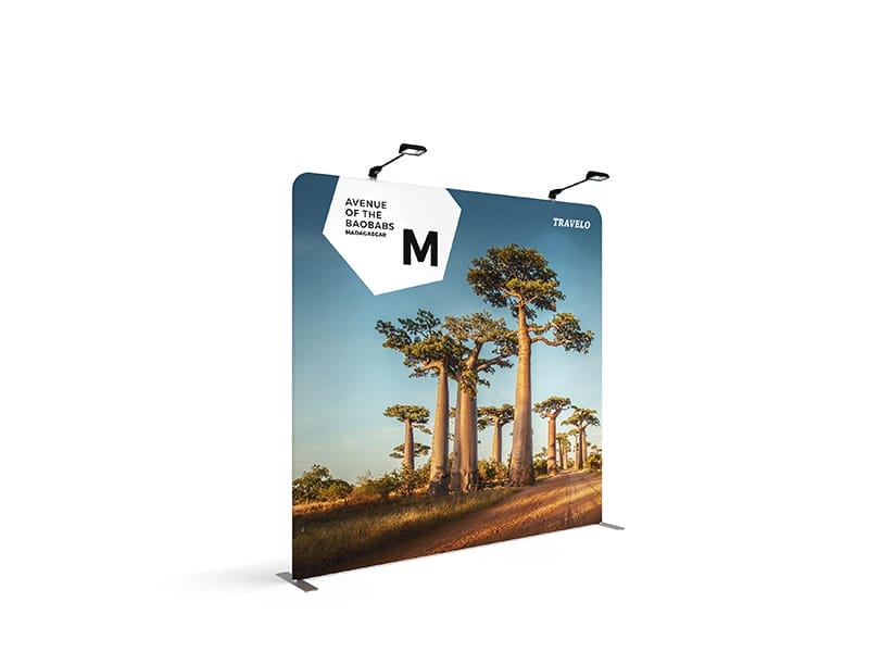 Custom Portable Display: Straight SuperWall Curved Edge - Displays 2 Go