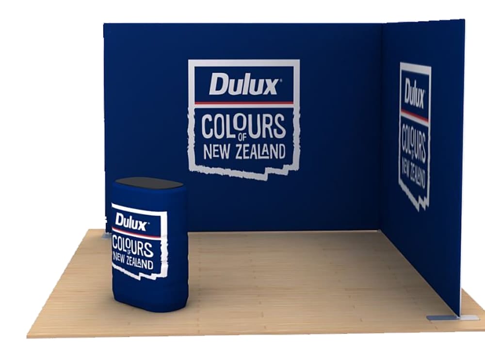 Custom Portable Display: Dulux SuperWall Expo Booth - Displays 2 Go