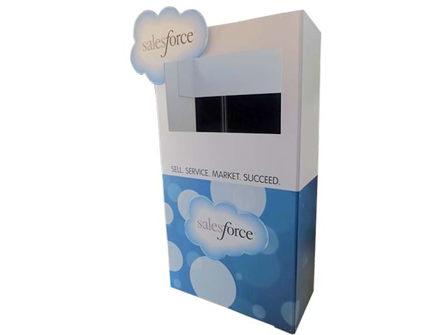 Branded stand with touch screen - Displays2Go
