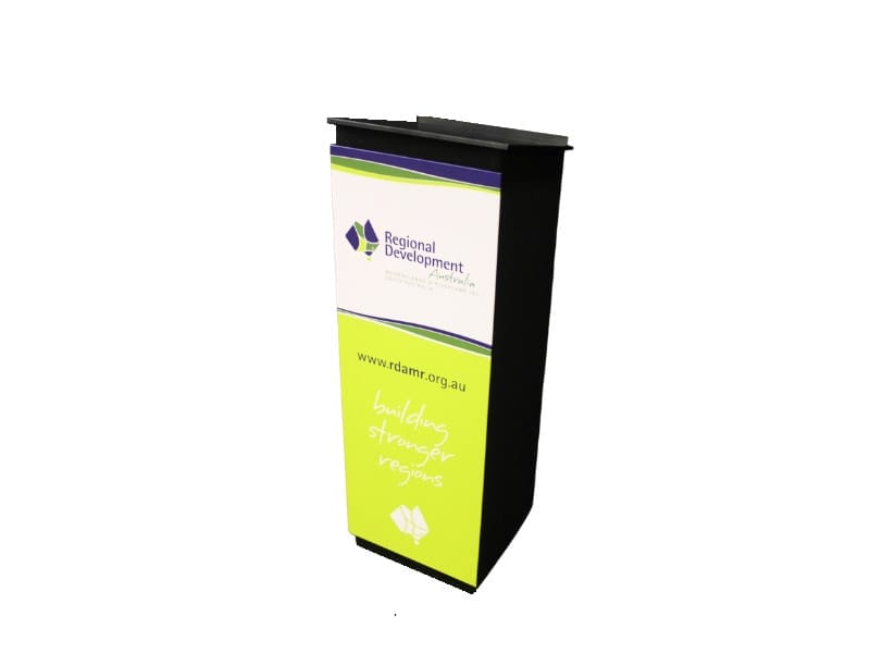 Portable Lectern With Graphics - Displays2Go