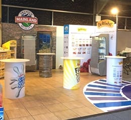 Printed floor vinyl in an exhibition - Displays2Go