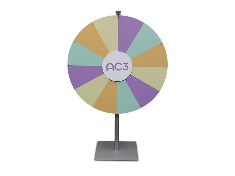 Prize wheel 1.5m high with 1000mm diameter wheel - Displays2Go