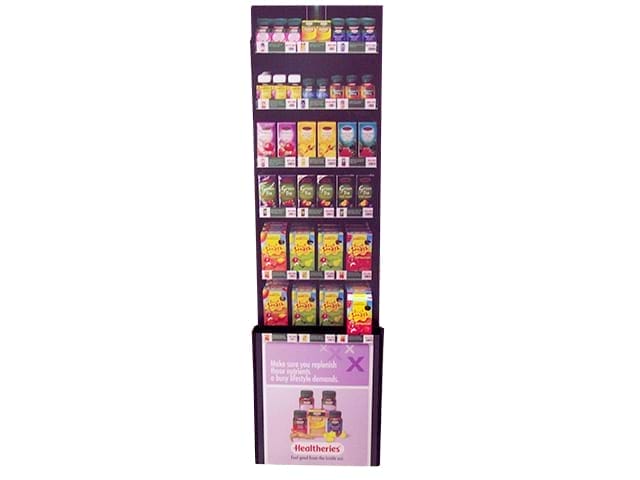 Display unit for merchandising of tea packets - Displays2Go