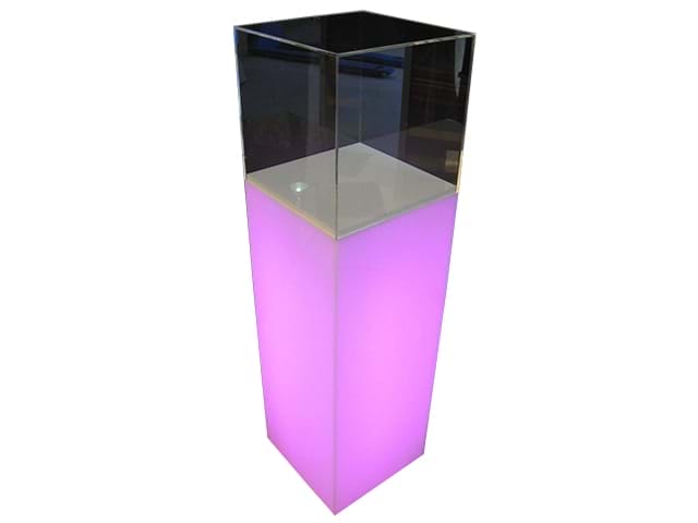 Perspex plinth with internal lighting - Displays2Go