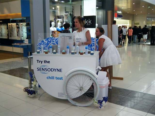 Customised trolleys with bike wheels - Displays2Go