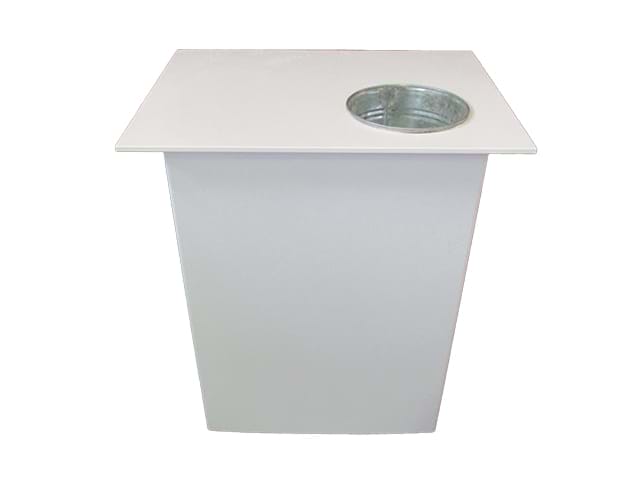 Demonstration table with drop-in bucket - Displays2Go