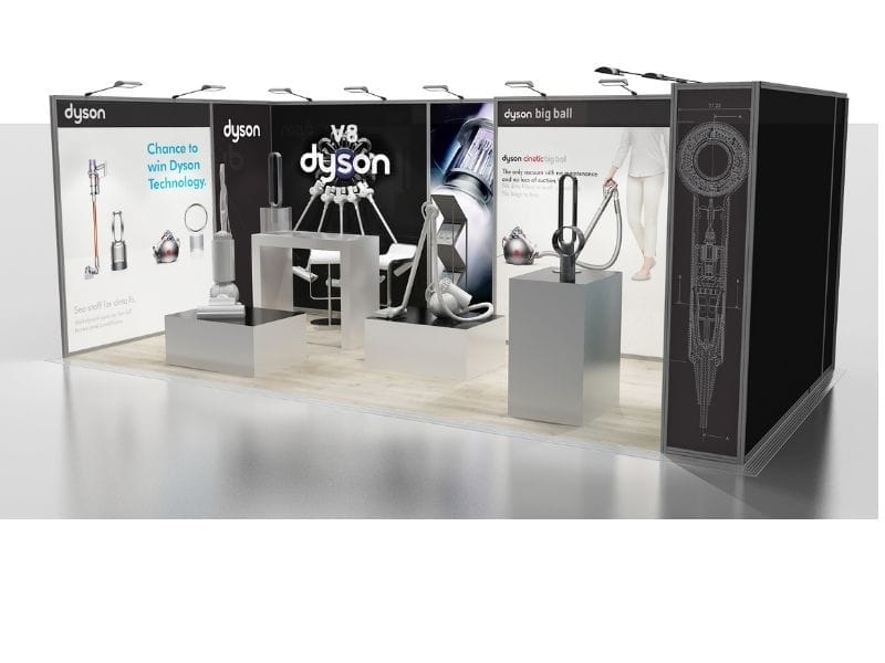 Trade Show Booths: 6m x 3m exhibition stand 19 dyson - Displays2Go