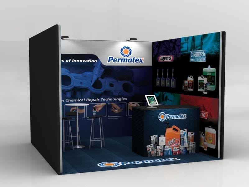 Trade Show Booths: 3m x 3m exhibition stand permatex - Displays2Go